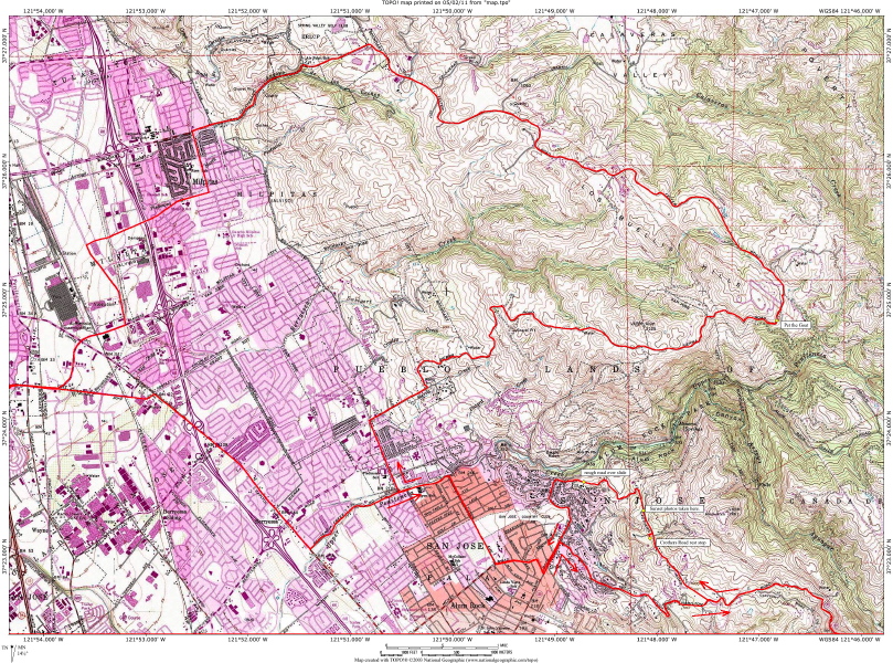 Sierra Road Detail Map