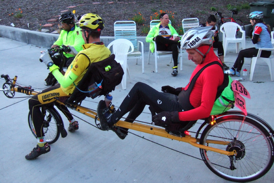 Bundled up for night riding