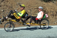 Pedaling hard over China Grade Summit.