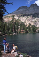 Kay, Laura, and David at May Lake.