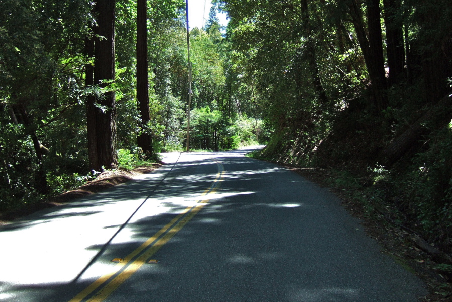 Highland Way on the climb up to Burrell Fire Station