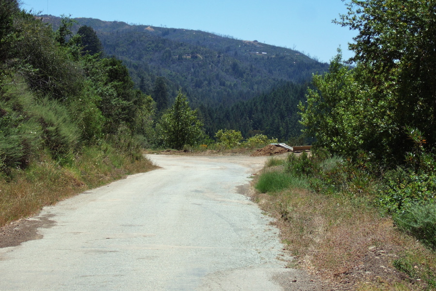 Eastbound on Highland Way.