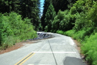 Slide-out on Hazel Dell Rd.