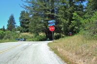 Reaching the top of Mt. Madonna Rd.