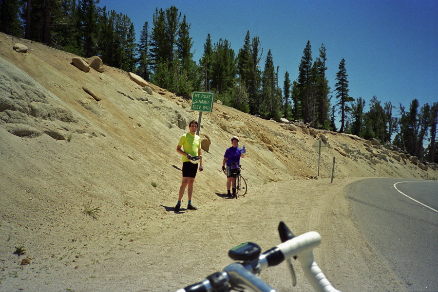 Bill and Chris at the Mt. Rose summit.