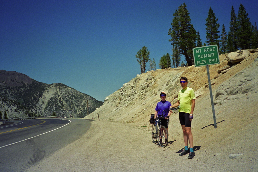 Chris and Bill at Mt. Rose Summit.
