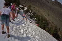 Looks like we need to do a short glissade.