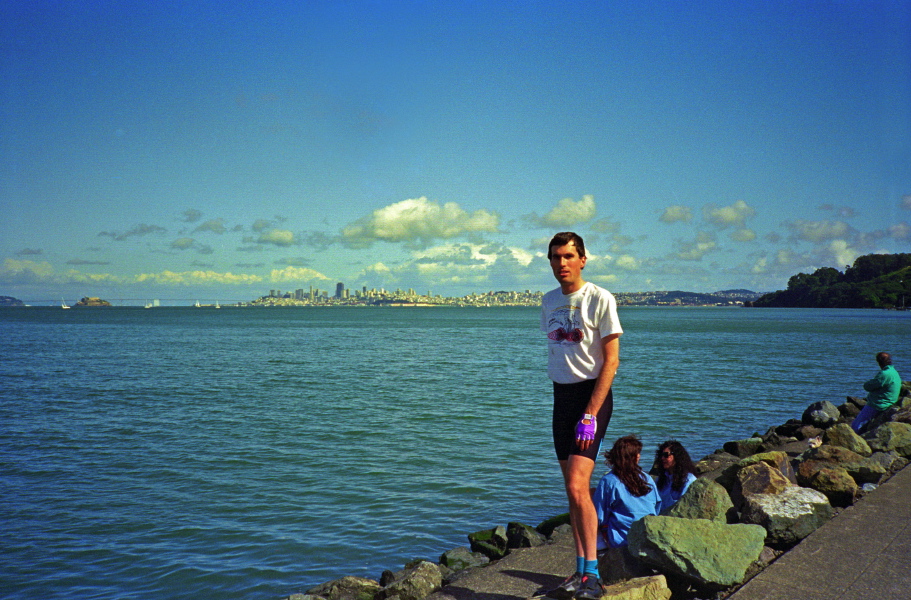 Bill on the Sausalito waterfront in the afternoon.