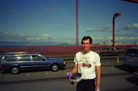 Bill on the Golden Gate Bridge.