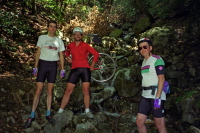 Group photo on Old Railroad Grade at Cascade Creek.