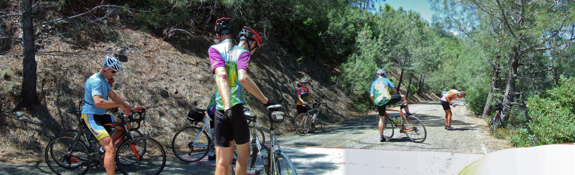 Group photo at the demarcation line