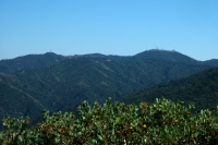(r to l): Loma Prieta, Crystal Peak, and Mt. Chual from Mt. Umunhum Rd.