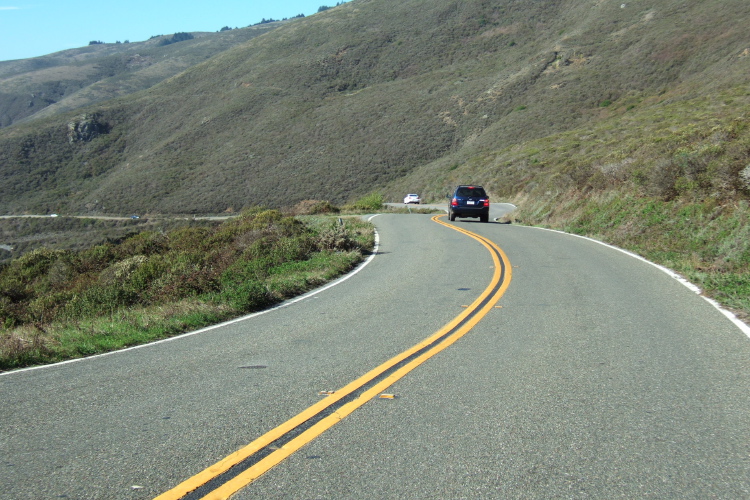 Descending on CA1 between Muir Beach and Stinson Beach.