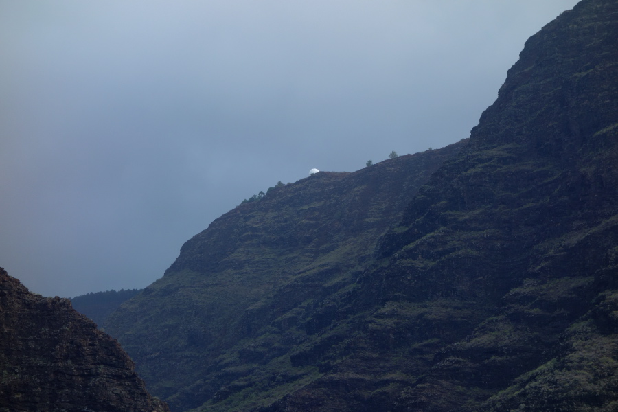 Radar dome at Missile Test Range Facility on Makaha Ridge