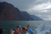 View south along the southern Napali Coast