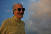 David enjoys the sunset.
