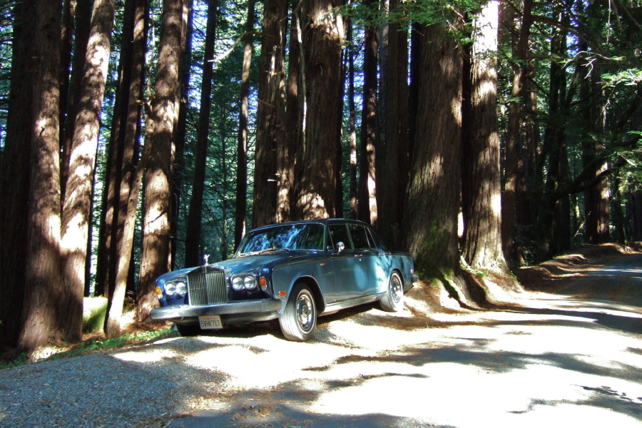 Rolls-Royce parked on Native Sons Rd.