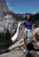 Laura on the John Muir Trail near Nevada Fall