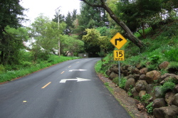 Nearing the top of Canon Drive