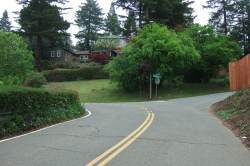 An older house on Broadway Terrace that must have survived the 1991 Oakland Hills Fire.