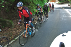 Riders on the climb up Claremont Ave. (3)