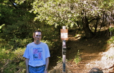  Bill at the trailhead: Basin Trail & China Grade Rd. (2250ft)