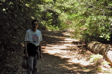 Bill on the Basin Trail easement (2180ft)