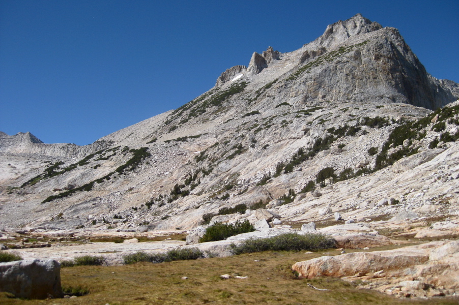 North Peak looms large from the Conness Lakes.