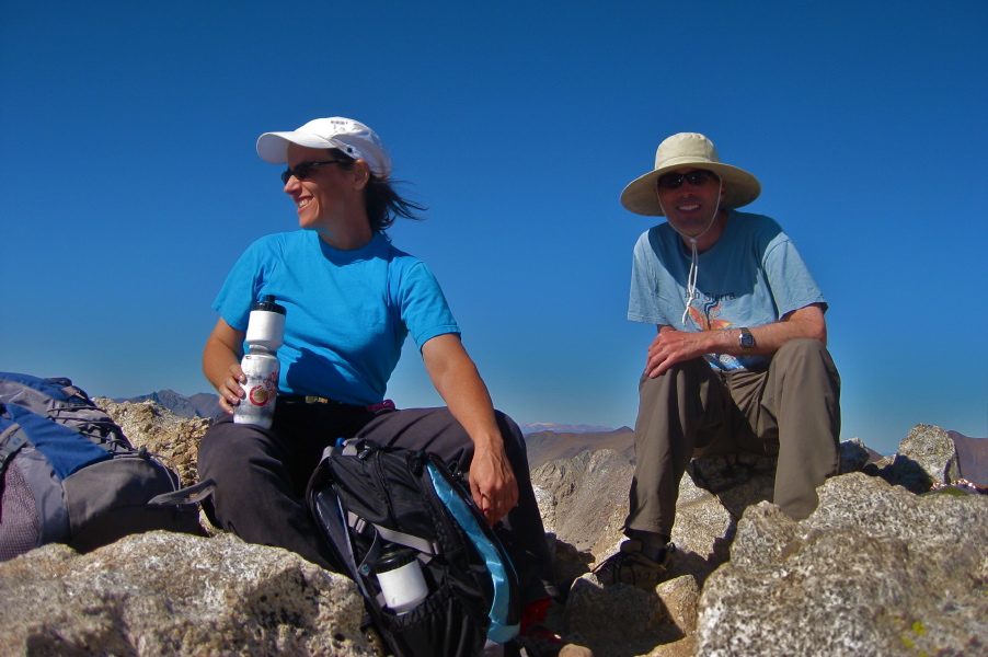 Stella and Bill at the summit.