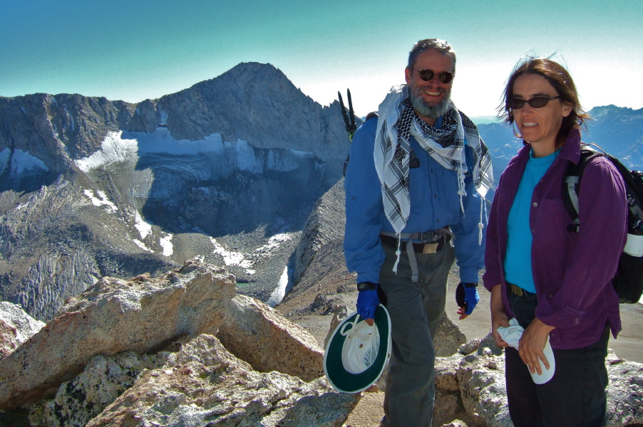 Frank and Stella on North Peak (12243ft).
