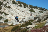 David takes Frank and Stella's photo at the lower Conness Lake.