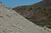 David gets off the route and tries to make a direct run for the summit.
