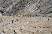 Bill and Stella climb the final feet to the top of the southeast slope.