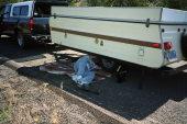 Dan makes a minor roadside repair.