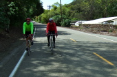 Coasting down Franklin Canyon Rd.