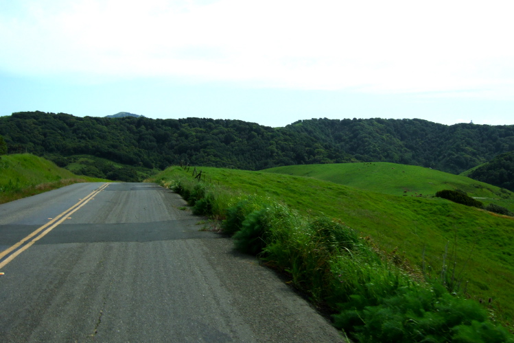 Descending Wilson Hill Rd. to the north.