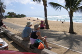 Bill and Laura at Sunset Beach.