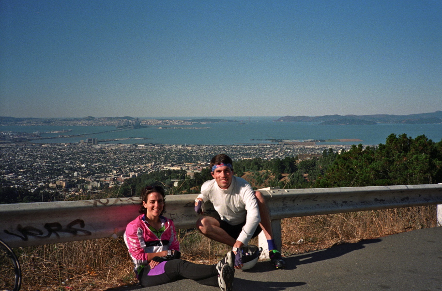 Stella and Bill on Grizzly Peak Blvd.