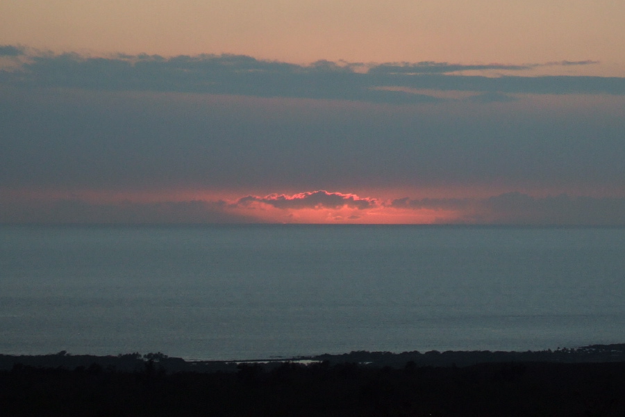 The sun has set.