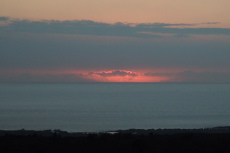 The sun has set.