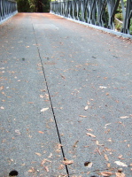 Deck plates are just bolted to the structure.