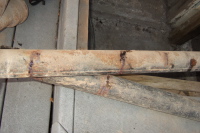 If your cast-iron pipes starting weeping like this on the outside, they're probably ready to be  replaced.