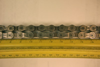 Old (top) and New (bottom) chains at 6 inches