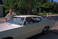 David and Bill get ready to go.