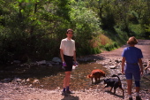 Bill at ford through Silverado Creek.