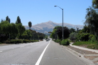 Riding south on Mission Blvd.