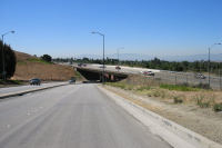 Descending Warren Ave., beneath I-680