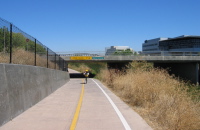 Zach on the San Tomas Aquino bike path, San Jose (2)