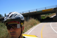 Bill on the San Tomas Aquino bike path, San Jose