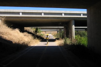 Zach on the San Tomas Aquino bike path, San Jose (5)